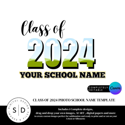 Class of 2024 Canva Photo Frames Template