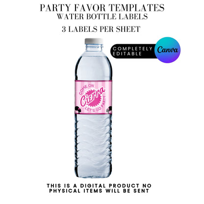 Come On Afro Barbie Birthday Party Favor Templates