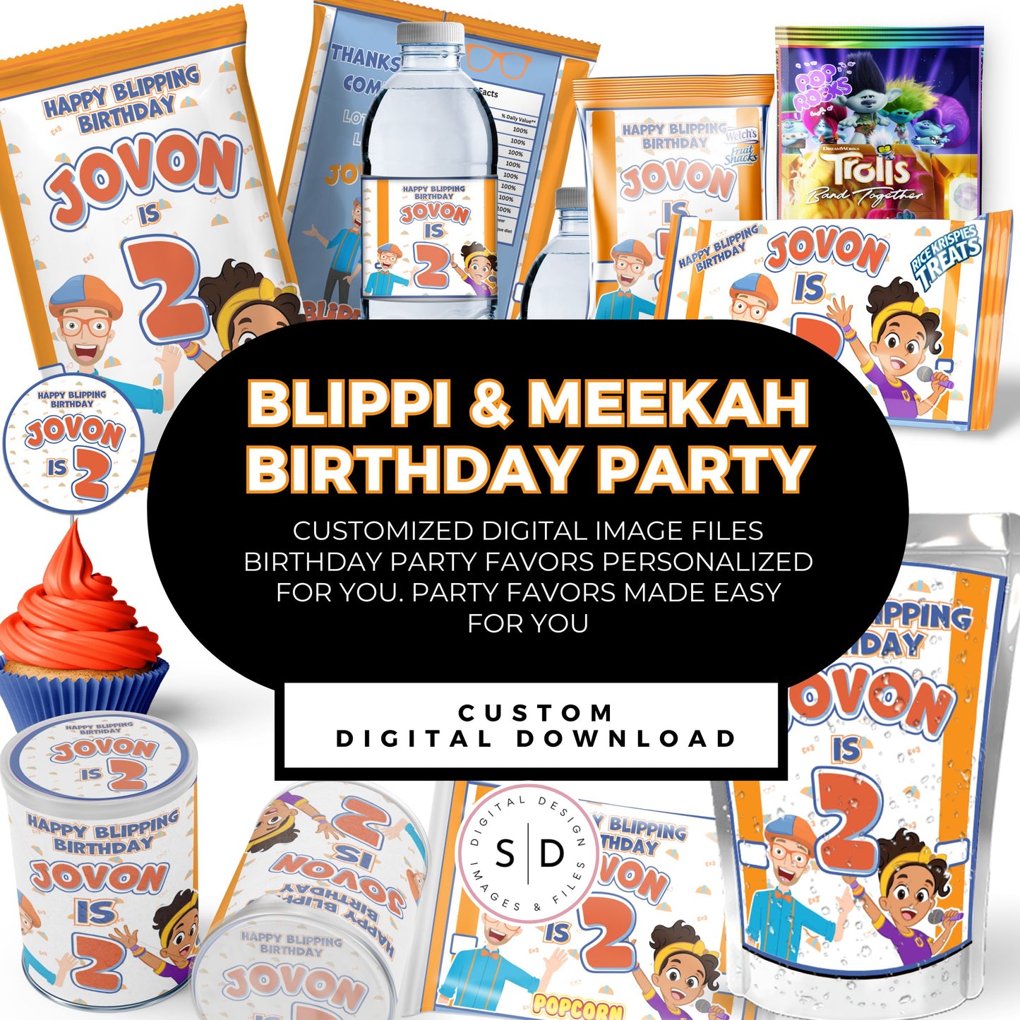 Blippi Birthday Party Printables DFY