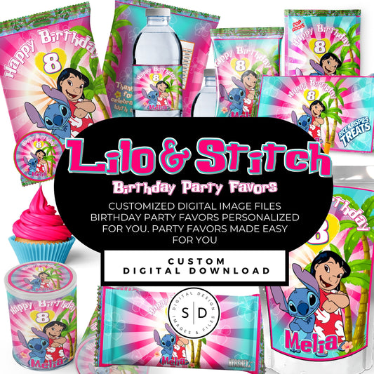 Lilo & Stitch Birthday Party DFY Favor Bundle