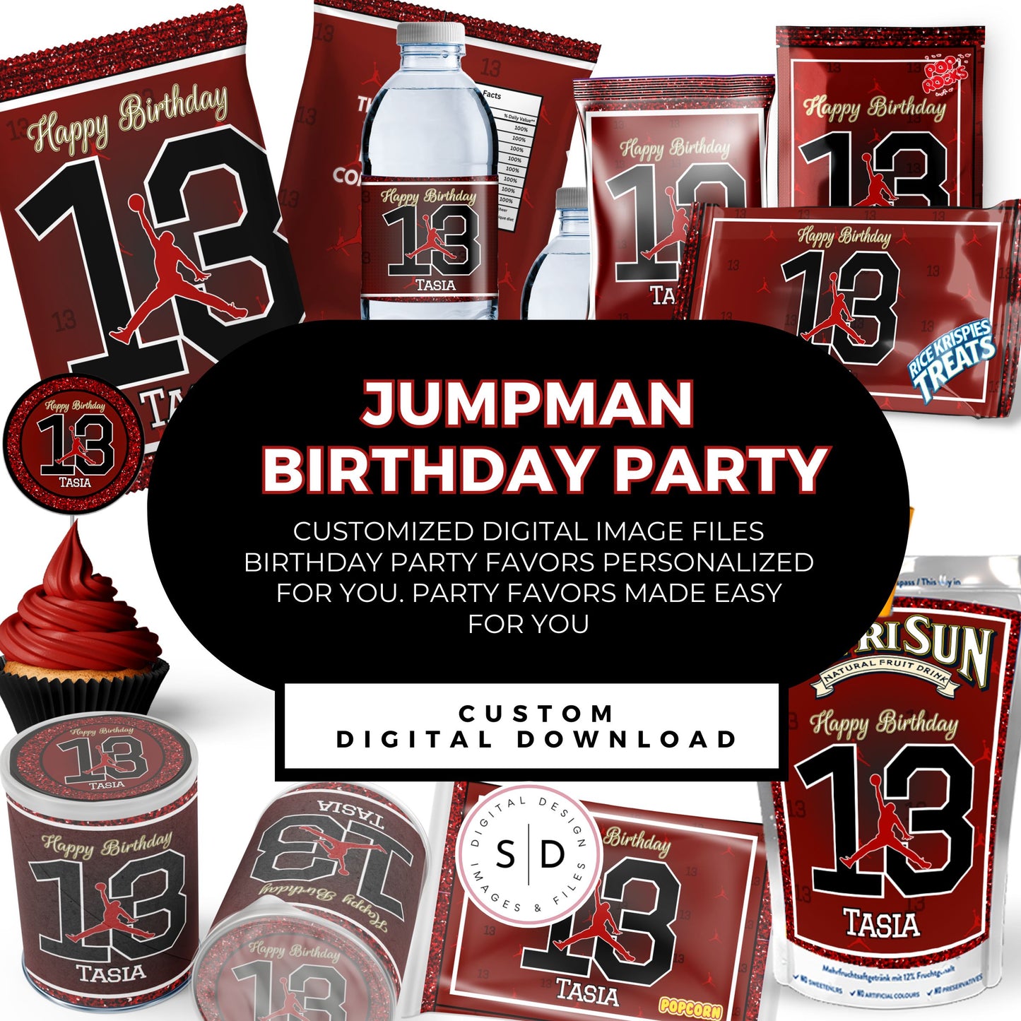 Jumpman Jordan Party Favors DFY