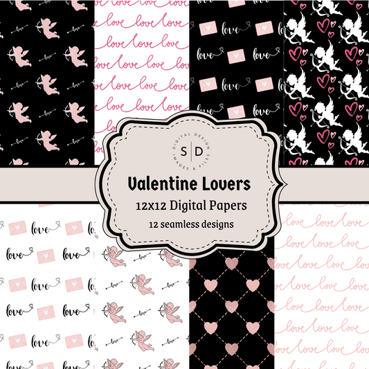Valentines Lover Vol 1 Seamless Digital Papers