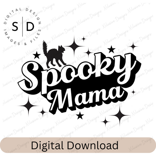 Spooky Mama Retro SVG Design