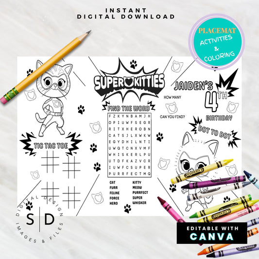 Super Kitty Party Activity Sheet