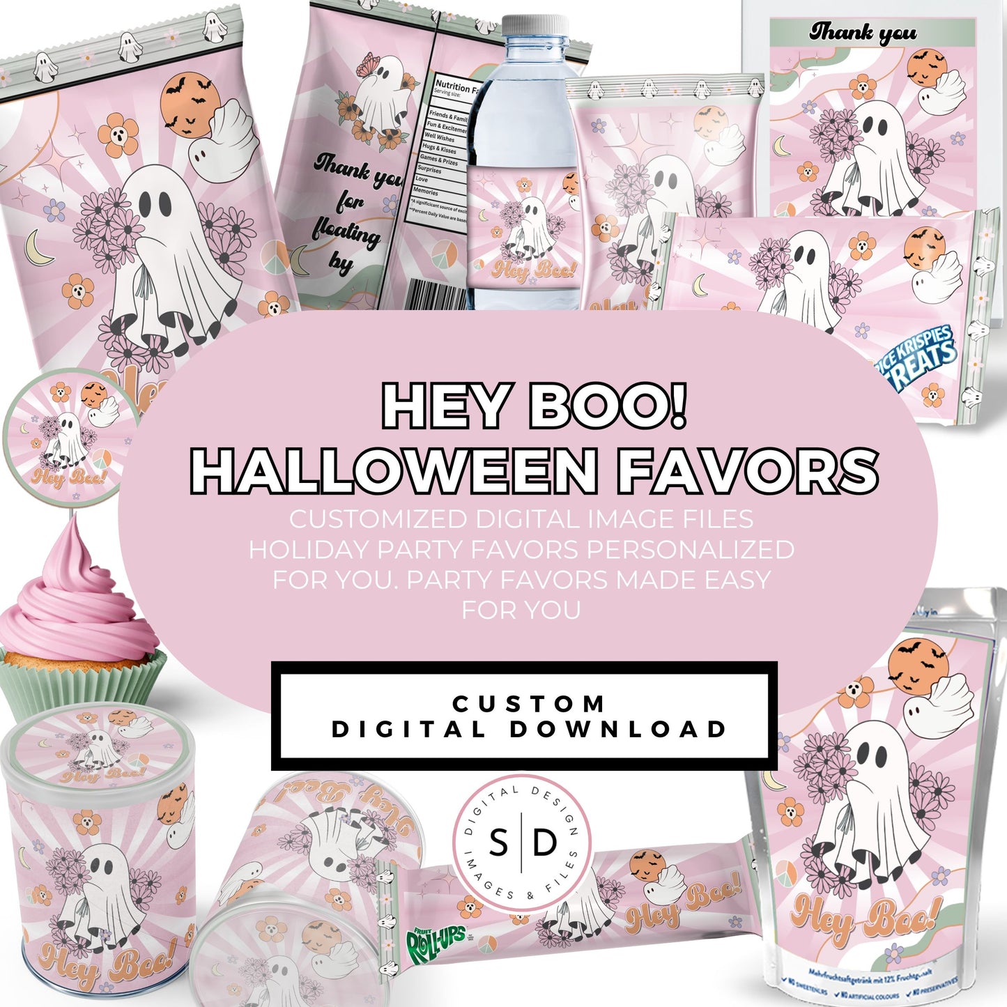 Hey Boo! Halloween Party Favors DFY