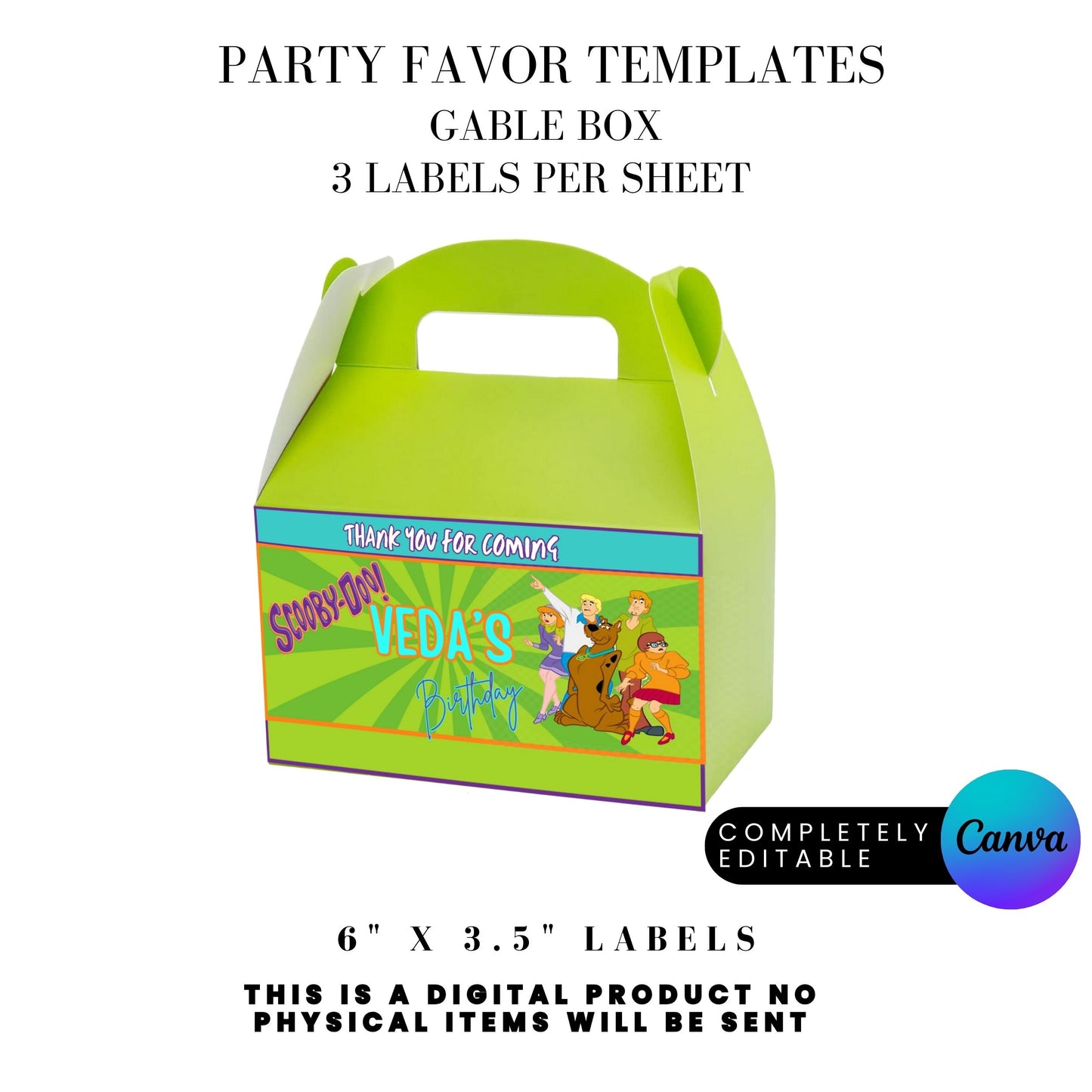 Mystery Team Birthday Party Favor Templates Bundle