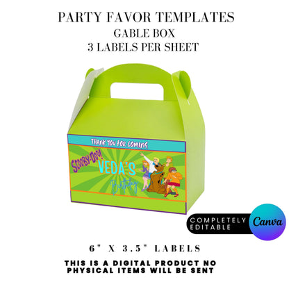 Mystery Team Birthday Party Favor Templates Bundle