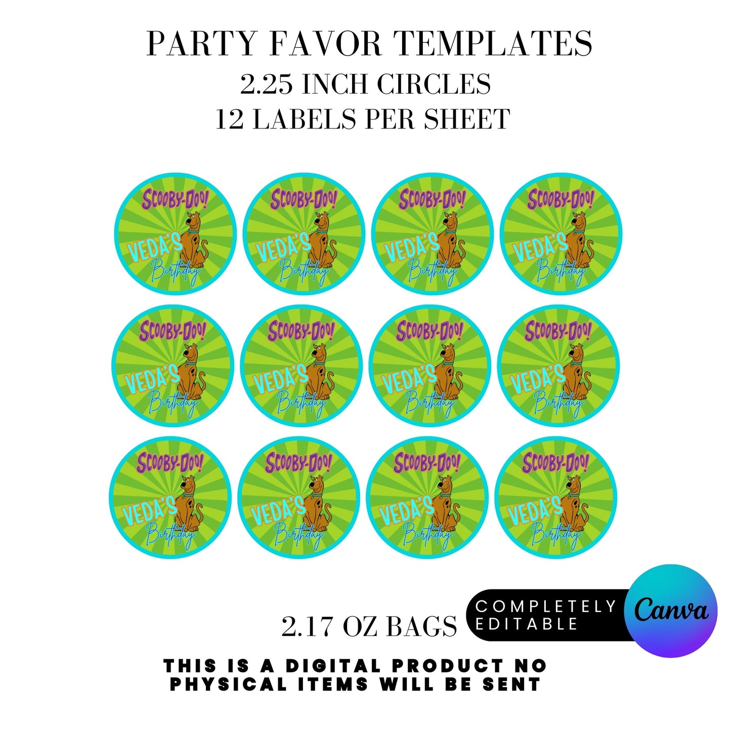 Mystery Team Birthday Party Favor Templates Bundle