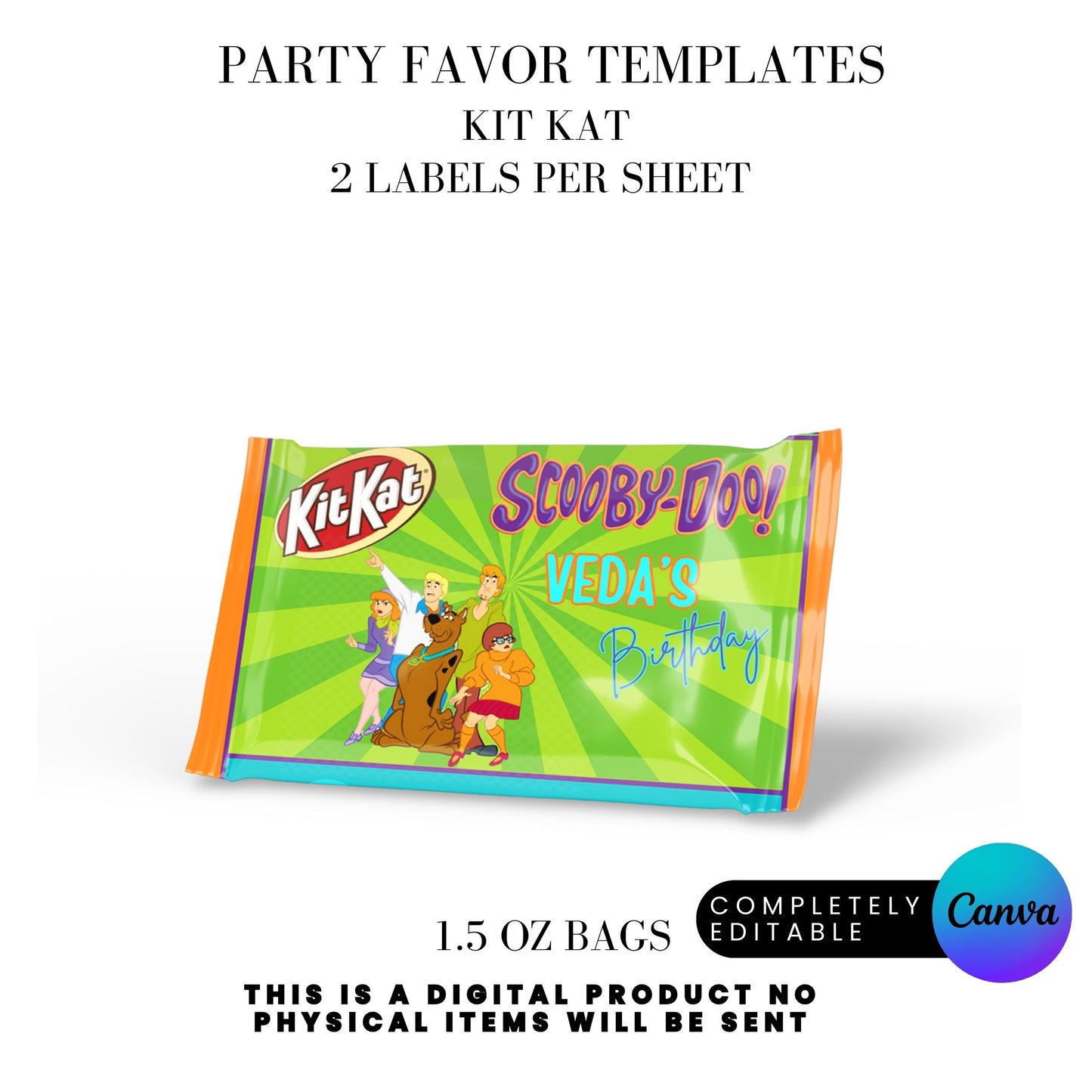 Mystery Team Birthday Party Favor Templates Bundle