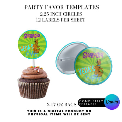 Mystery Team Birthday Party Favor Templates Bundle