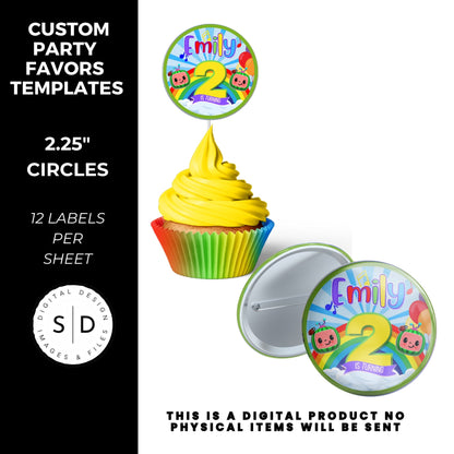 Rainbow Melon Birthday Party Favor Bundle DFY
