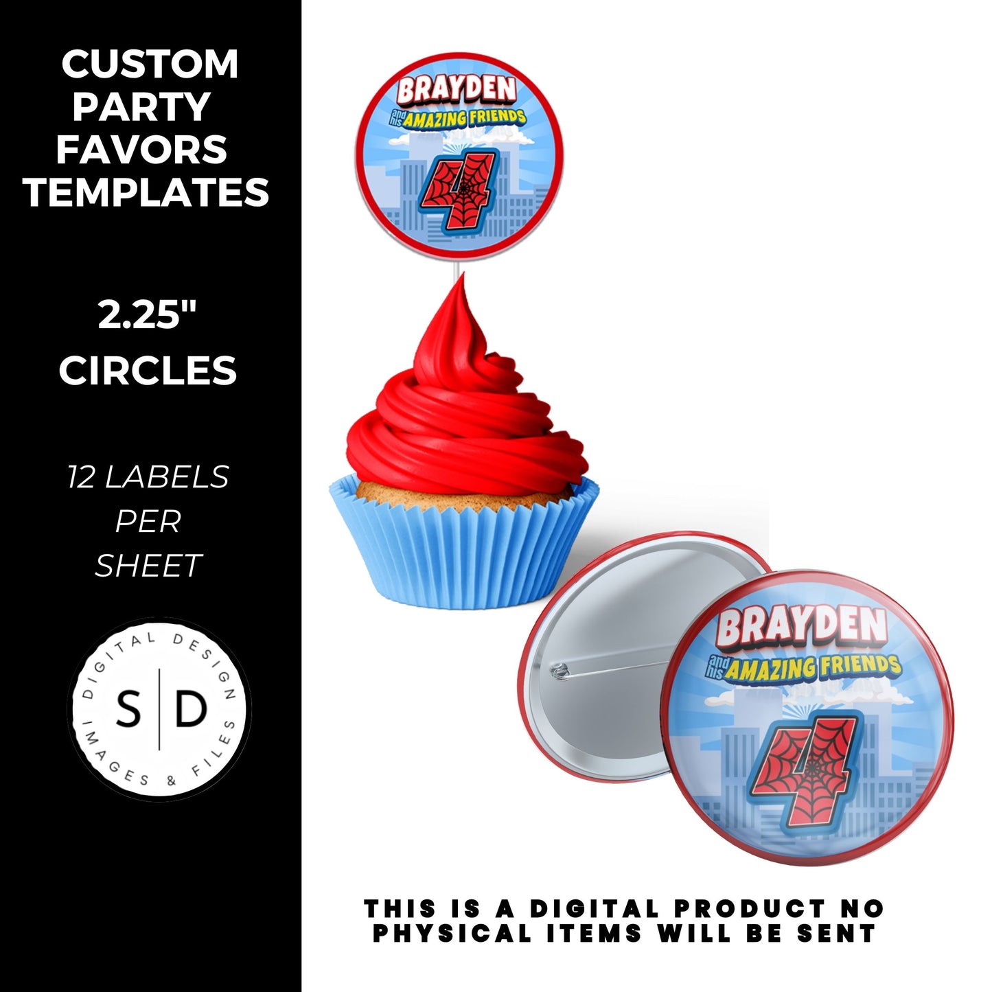 Spidey & Friends Birthday Party Favors DFY