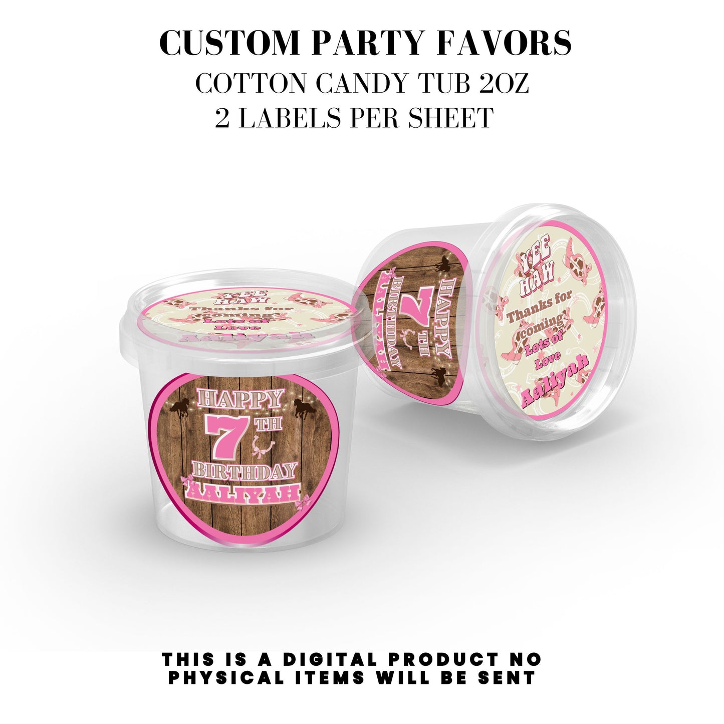 Cowgirl Rodeo Birthday Party Favors DFY