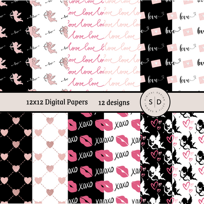 Valentines Lover Vol 1 Seamless Digital Papers