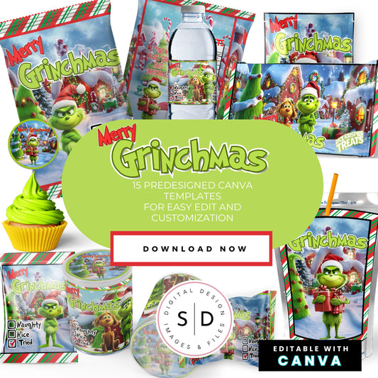 Merry Grinch-mas Party Favor Bundle