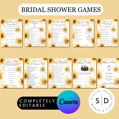 Sunflower Bridal Shower Games