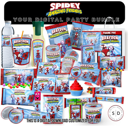 Spidey & Friends Birthday Party Favors DFY