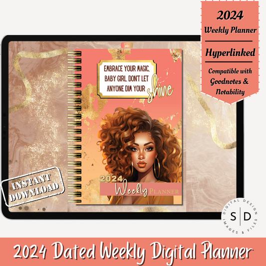 2024 Embrace The Magic Coral Digital planner