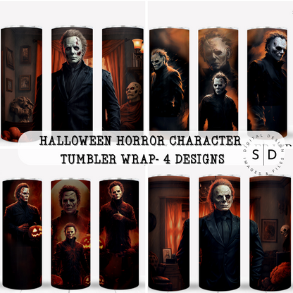 Halloween Michael Myers Tumbler Wrap Bundle