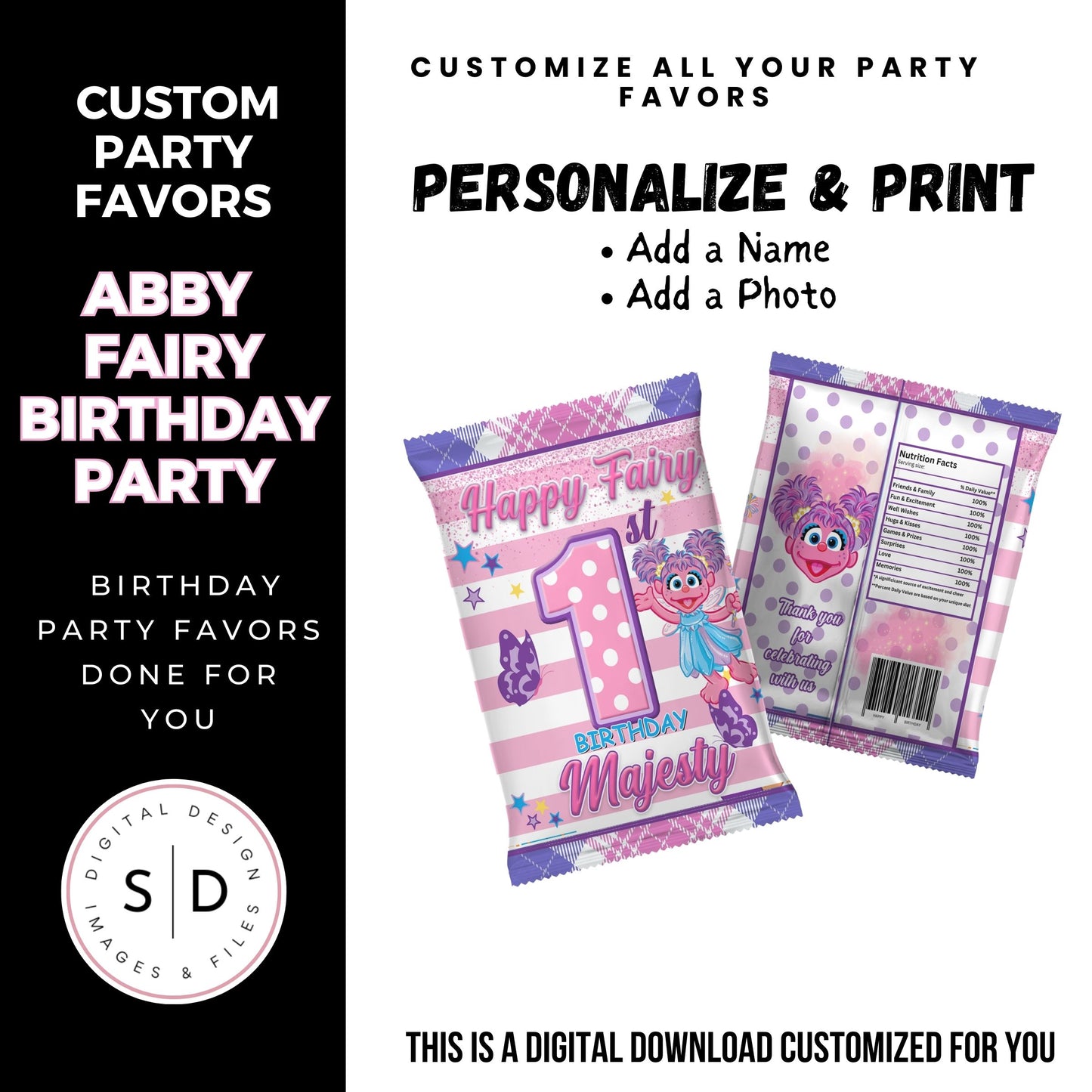 Fairy Abby Birthday Party Favors