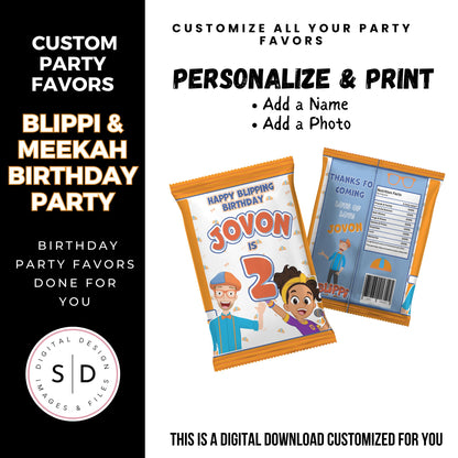 Blippi Birthday Party Printables DFY