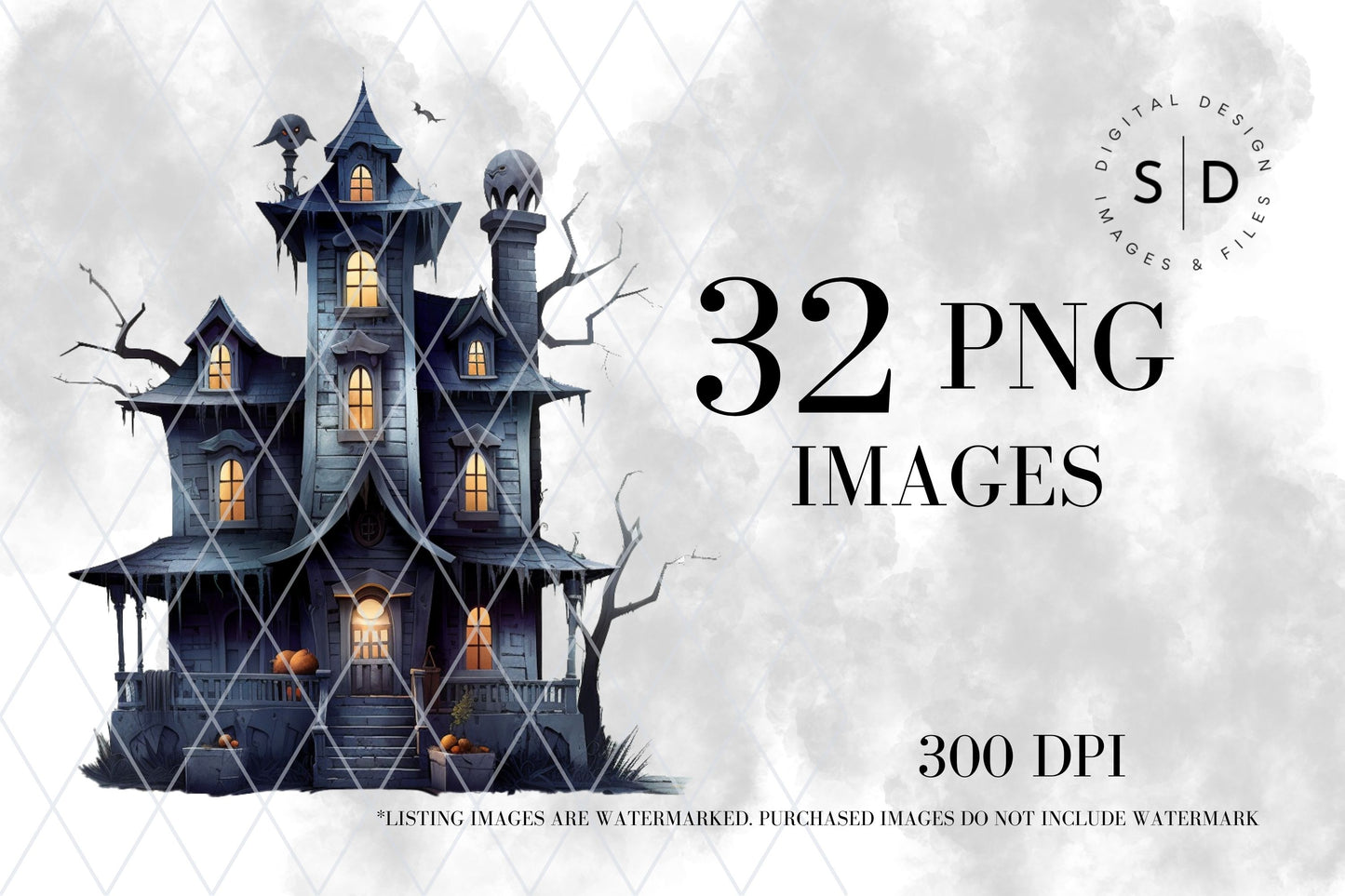 Black Witch Clip Art Bundle (32 Images)