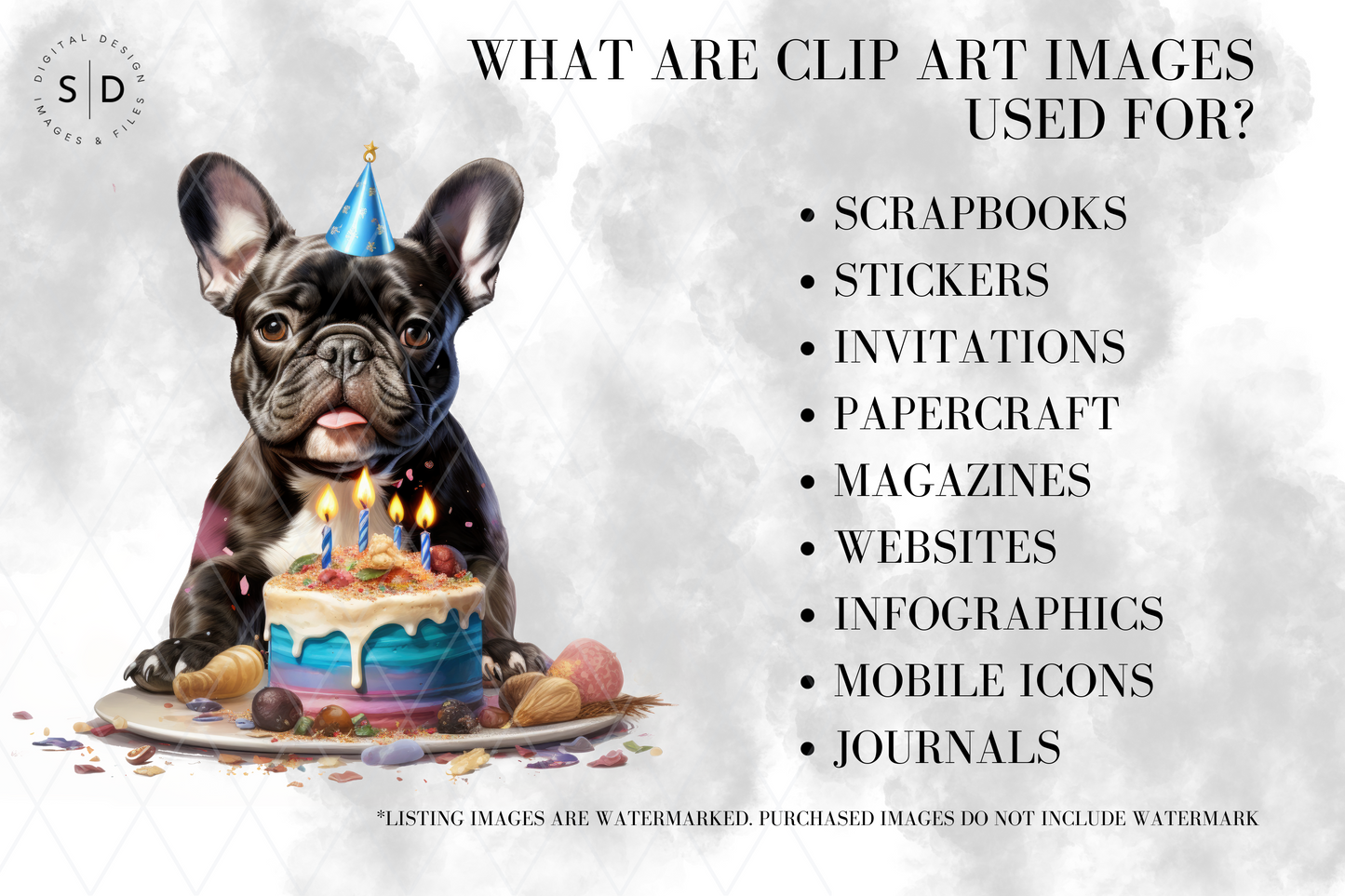 Birthday Puppies Clip Art Bundle (80+ Images)