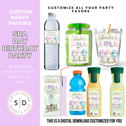 Spa Day Birthday Party Favors DFY