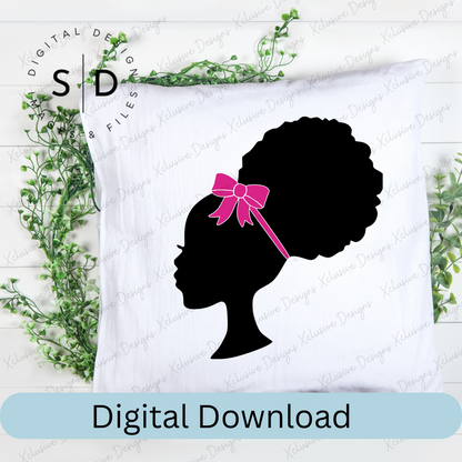 Afro Puff Barbie Doll SVG
