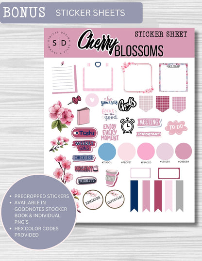 Cherry Blossom Digital Student Notebook