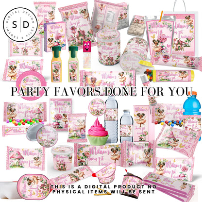 Pink Fairy Garden Birthday Party Favors DFY