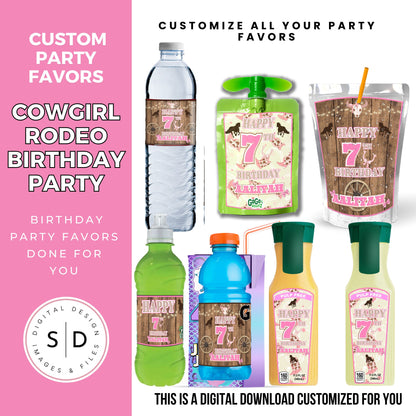 Cowgirl Rodeo Birthday Party Favors DFY