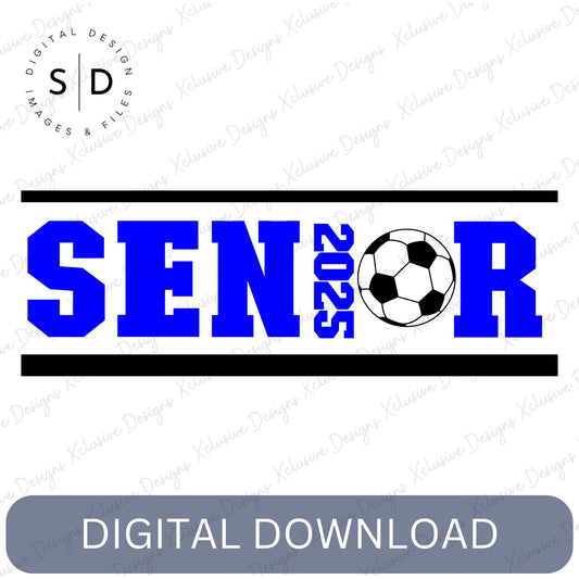 Senior 2025 Soccer SVG