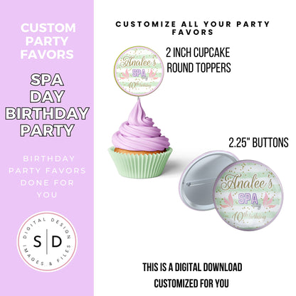 Spa Day Birthday Party Favors DFY