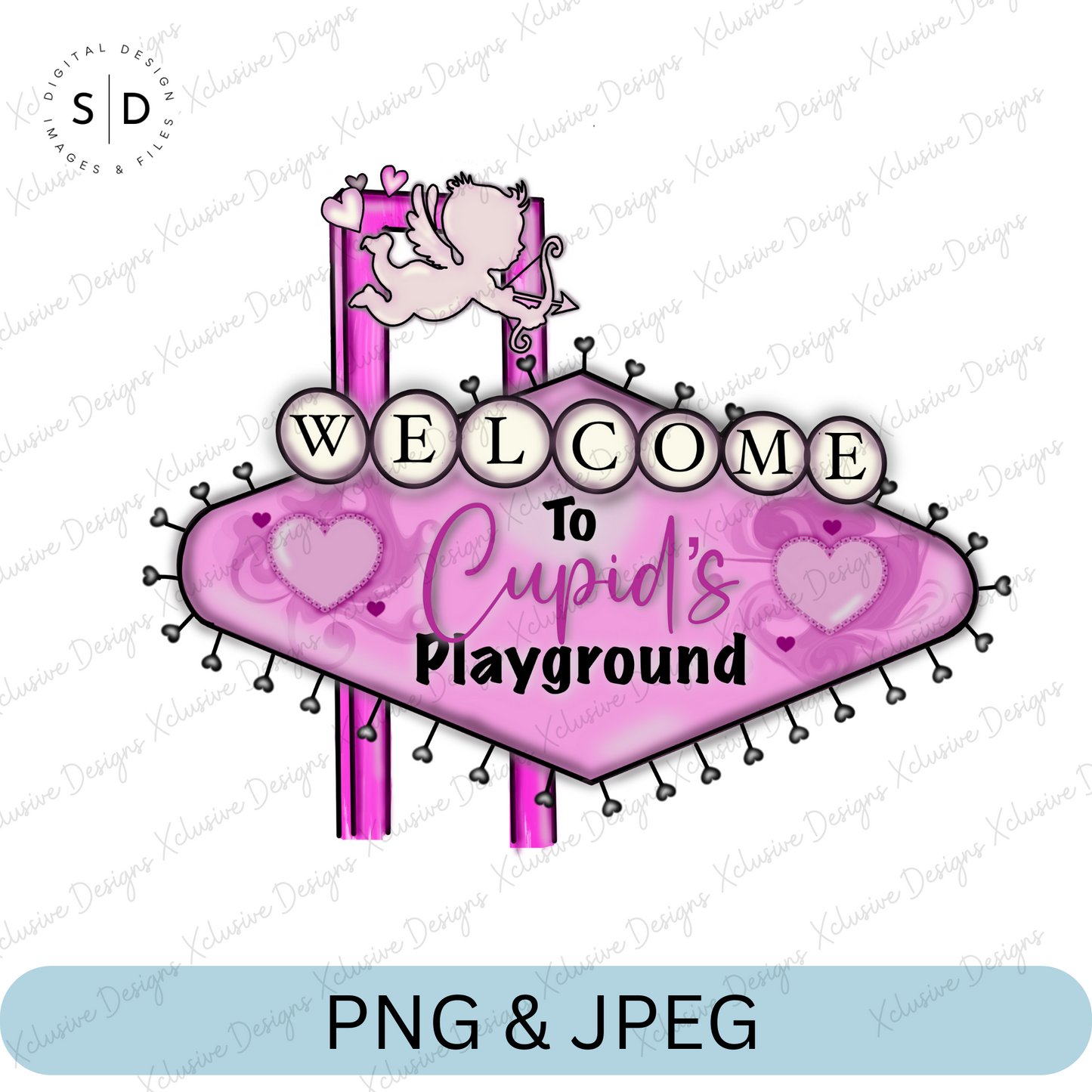 Welcome To Cupid's Playground PNG
