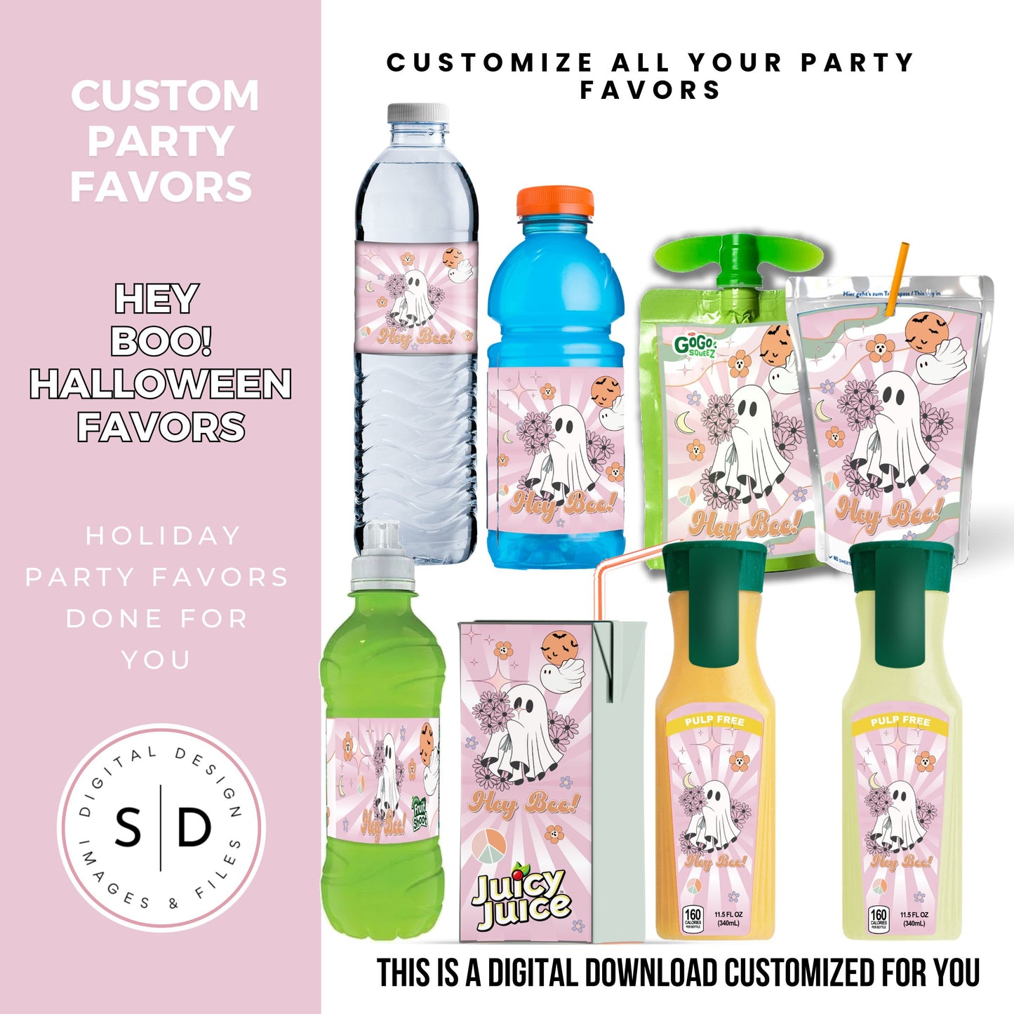 Hey Boo! Halloween Party Favors DFY