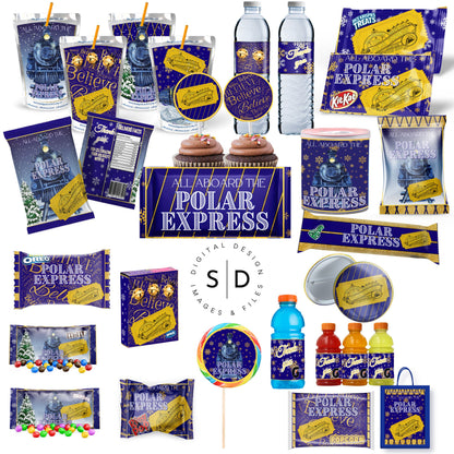 Polar Express Christmas Party Favors