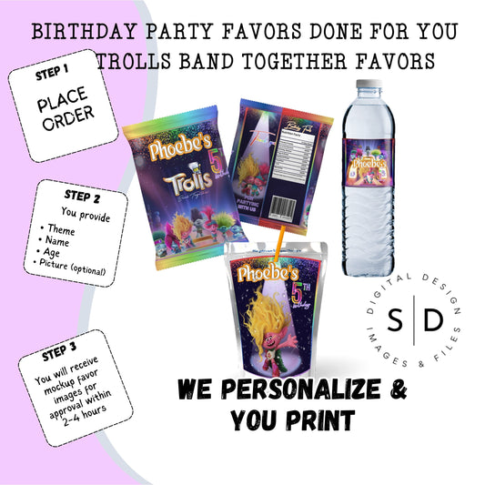 Band Together Birthday Party Favors DFY