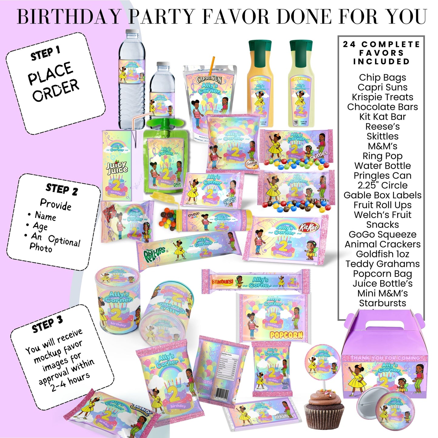 Gracie's Corner Birthday Party Favors DFY