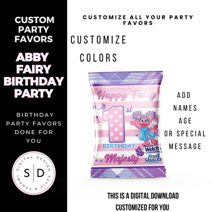 Fairy Abby Birthday Party Favors