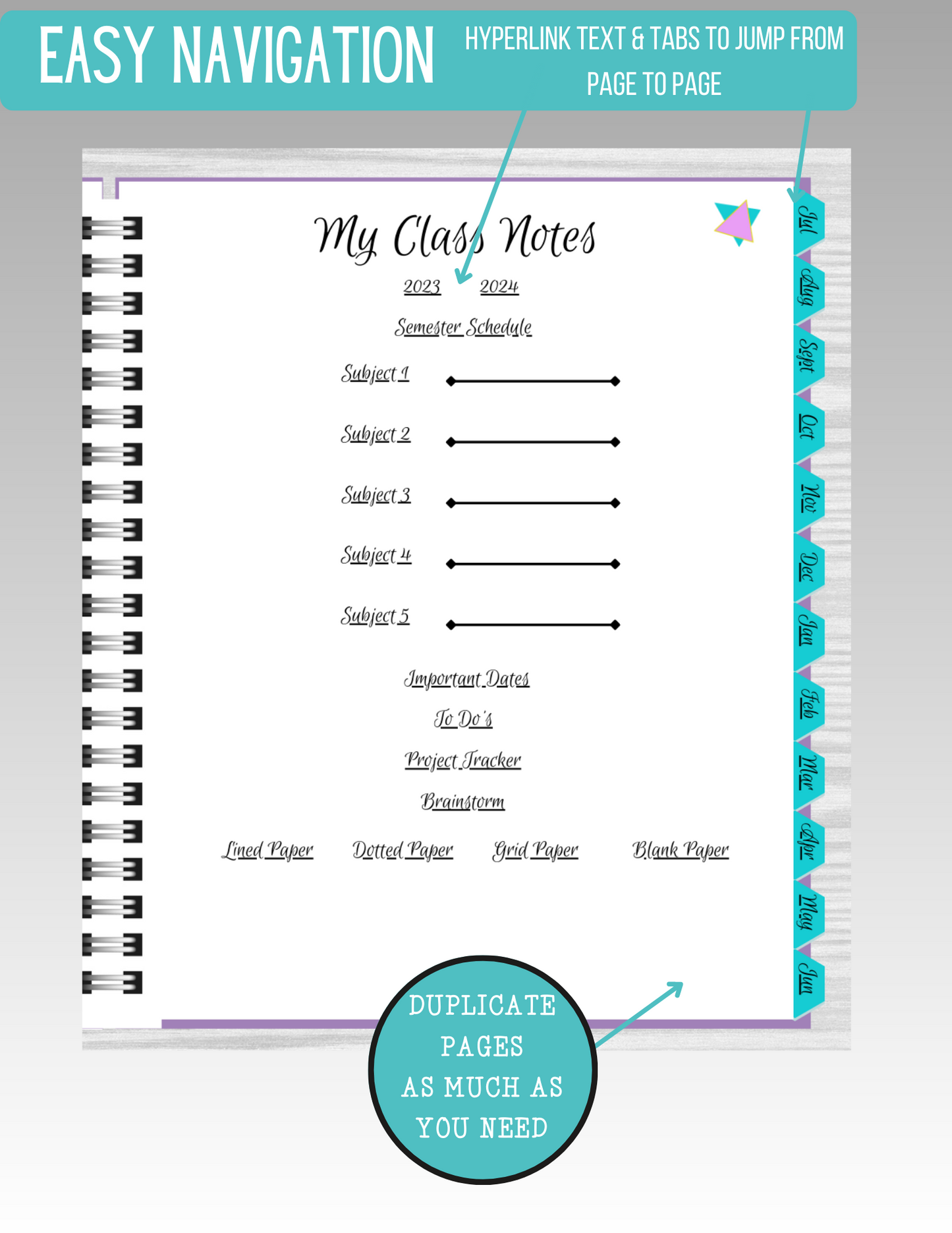 My So Called Planner Digital Student Notebook