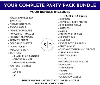 Polar Express Party Bundle