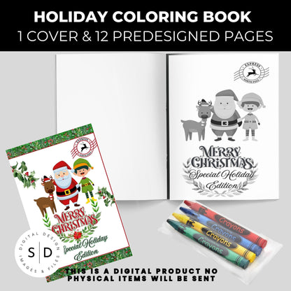 Merry Christmas Activity Coloring book