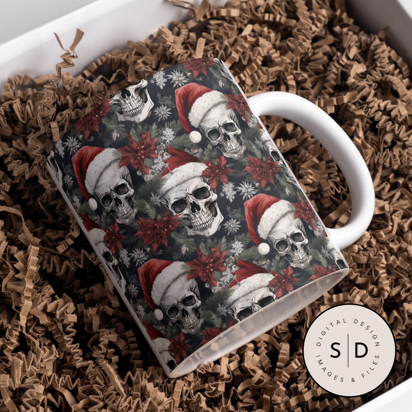 Skeleton Christmas Seamless Digital Papers