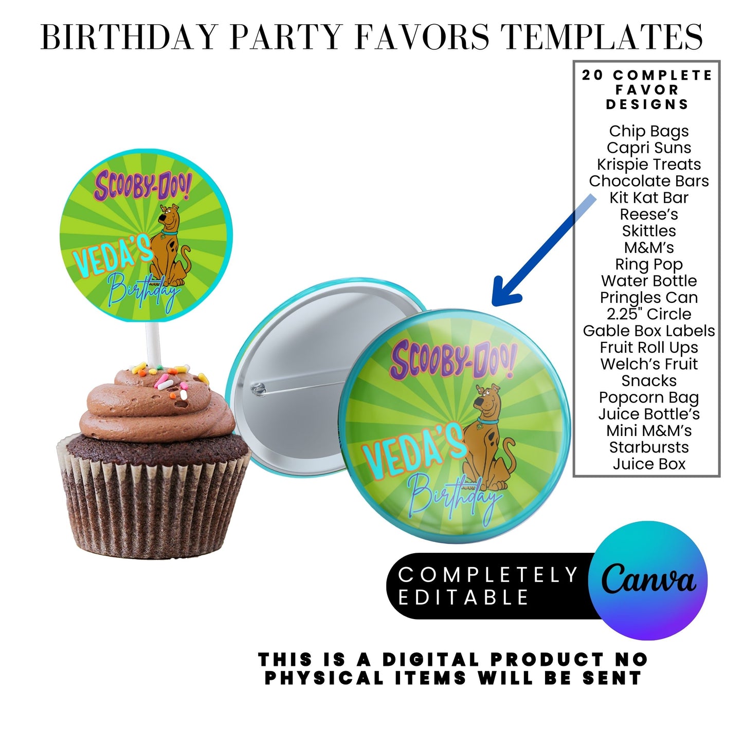 Mystery Team Birthday Party Favor Templates Bundle