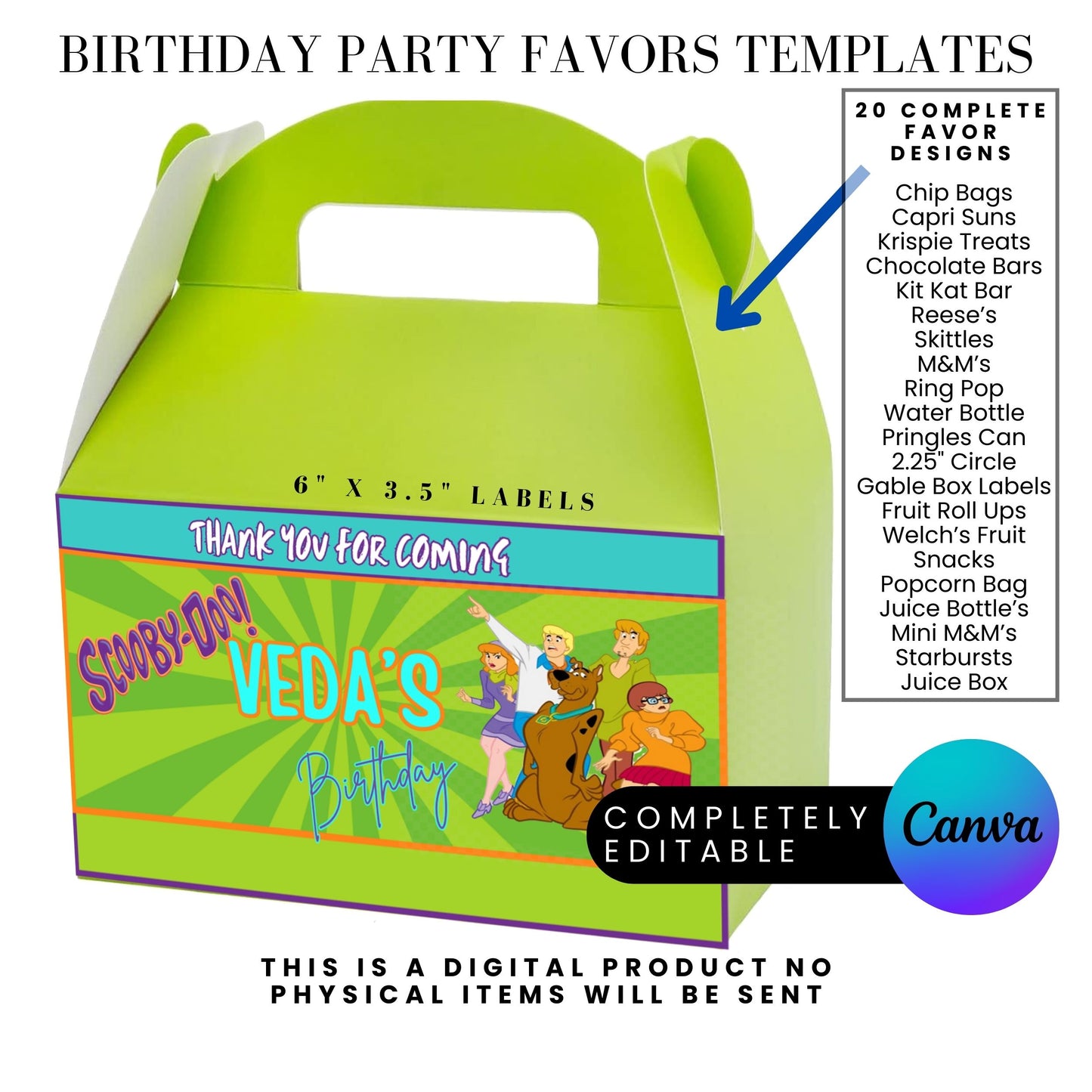 Mystery Team Birthday Party Favor Templates Bundle