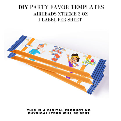 Blippi Birthday Party Printables DFY