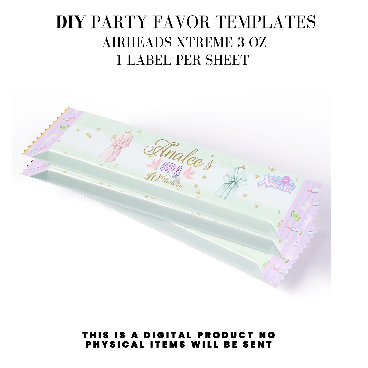 Spa Day Birthday Party Favors DFY