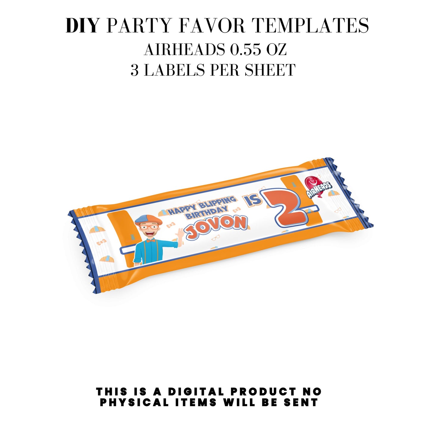 Blippi Birthday Party Printables DFY