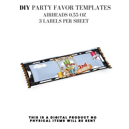 Toy Cowboy Roundup Digital Party Favor DFY